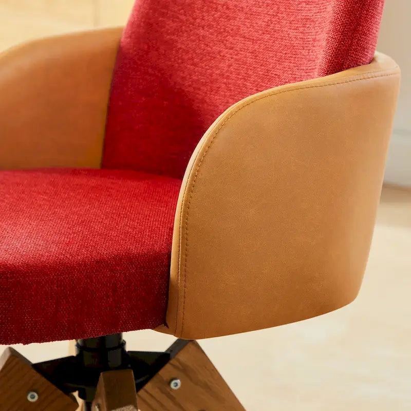 Sedia da scrivania Art Leon Mid-century Modern imbottita per ufficio in casa