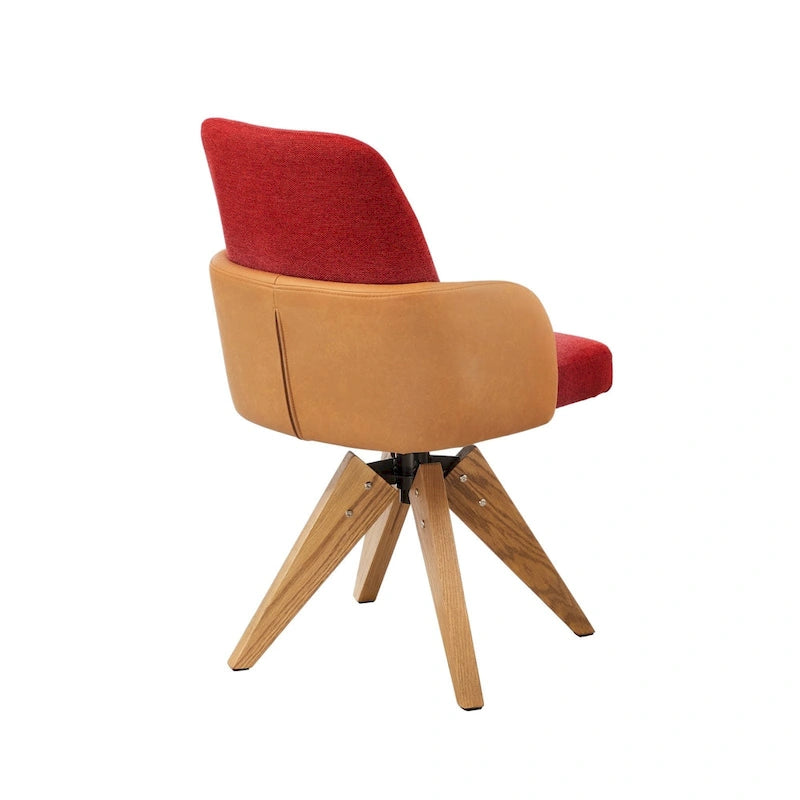 Sedia da scrivania Art Leon Mid-century Modern imbottita per ufficio in casa