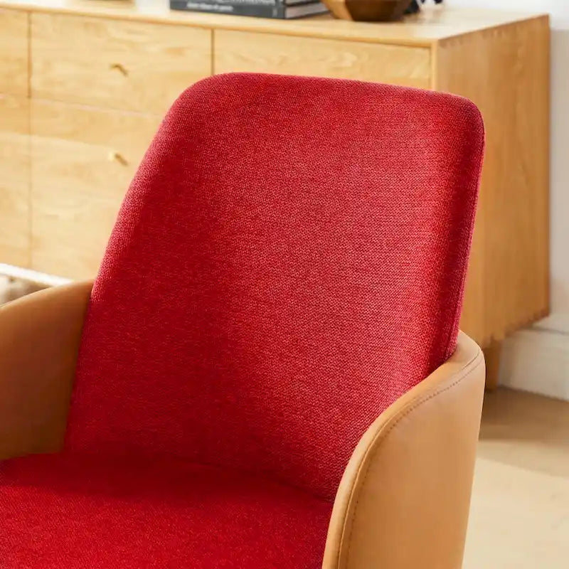Sedia da scrivania Art Leon Mid-century Modern imbottita per ufficio in casa