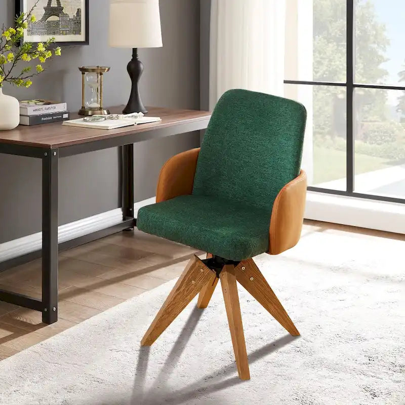 Sedia da scrivania Art Leon Mid-century Modern imbottita per ufficio in casa