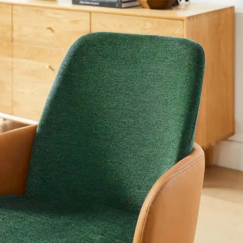 Sedia da scrivania Art Leon Mid-century Modern imbottita per ufficio in casa