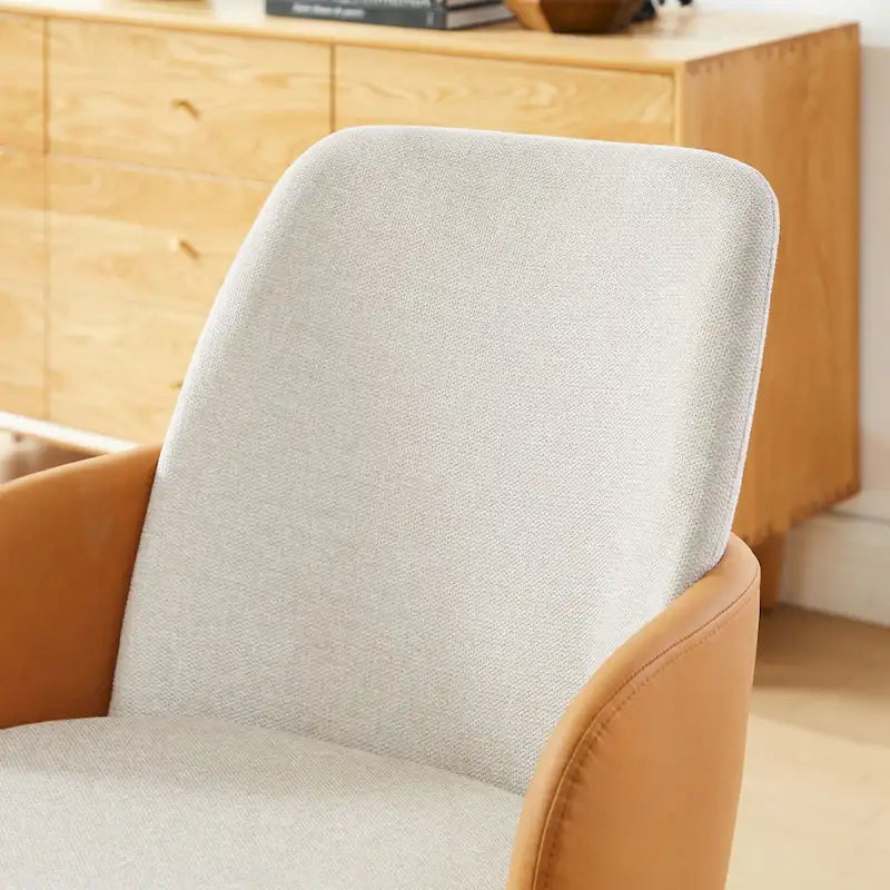Sedia da scrivania Art Leon Mid-century Modern imbottita per ufficio in casa