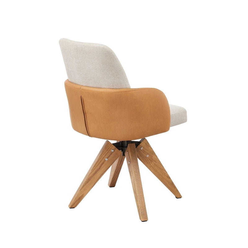 Sedia da scrivania Art Leon Mid-century Modern imbottita per ufficio in casa