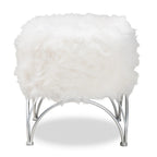 Pouf imbottito moderno e contemporaneo Silver Orchid Coburn