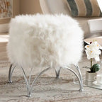 Pouf imbottito moderno e contemporaneo Silver Orchid Coburn