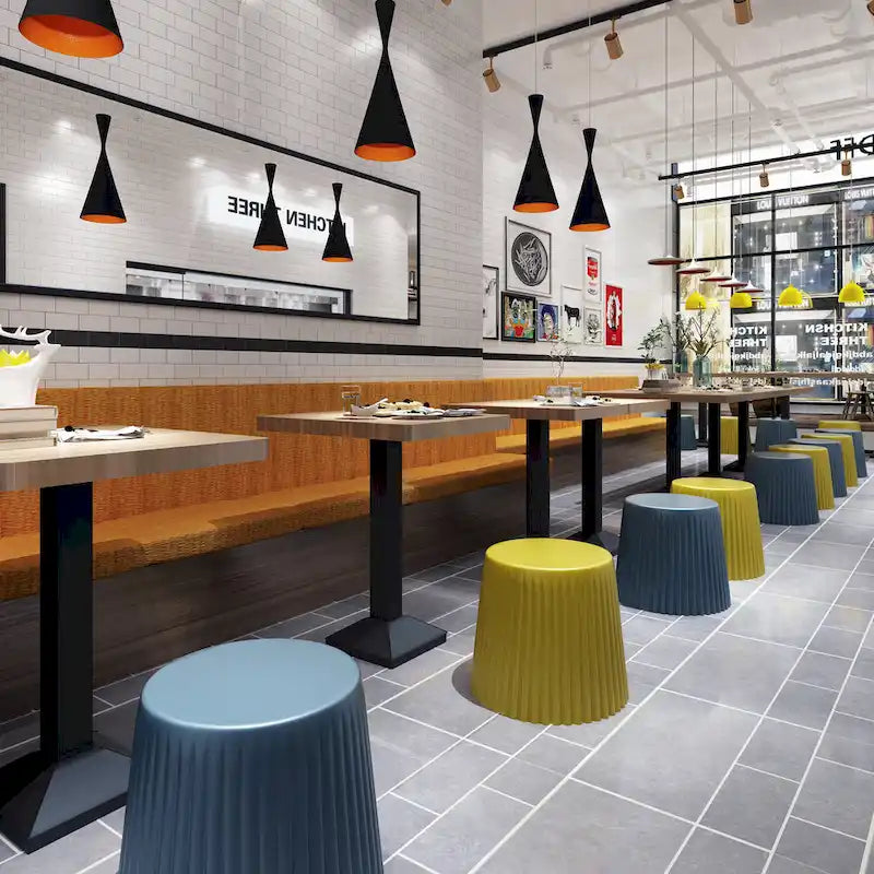 Sedie impilabili moderne da ristorante Tavolino da divano Cupcake per soggiorno sala relax toeletta camera da letto ufficio senza schienale