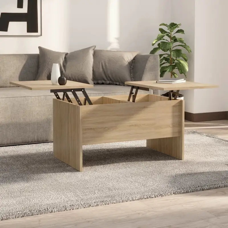 vidaXL Tavolino da Caffè con Ripiano Sollevabile Tavolino da Divano in Legno Ingegnerizzato - 80 x 50 x 42.5
