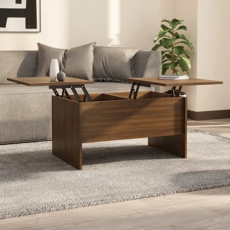 vidaXL Tavolino da Caffè con Ripiano Sollevabile Tavolino da Divano in Legno Ingegnerizzato - 80 x 50 x 42.5