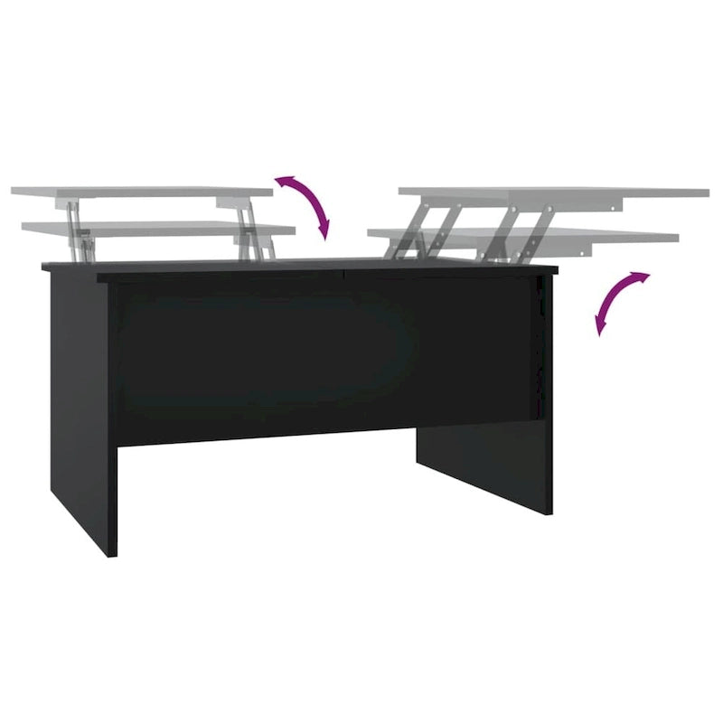 vidaXL Tavolino da Caffè con Ripiano Sollevabile Tavolino da Divano in Legno Ingegnerizzato - 80 x 50 x 42.5