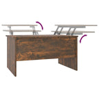 vidaXL Tavolino da Caffè con Ripiano Sollevabile Tavolino da Divano in Legno Ingegnerizzato - 80 x 50 x 42.5