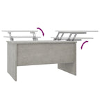 vidaXL Tavolino da Caffè con Ripiano Sollevabile Tavolino da Divano in Legno Ingegnerizzato - 80 x 50 x 42.5