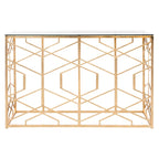 SAFAVIEH Couture Corrine Consolle con Foglia Oro - 47 L x 15,5 P x 30 H - 47Lx16Px30H