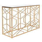 SAFAVIEH Couture Corrine Consolle con Foglia Oro - 47 L x 15,5 P x 30 H - 47Lx16Px30H