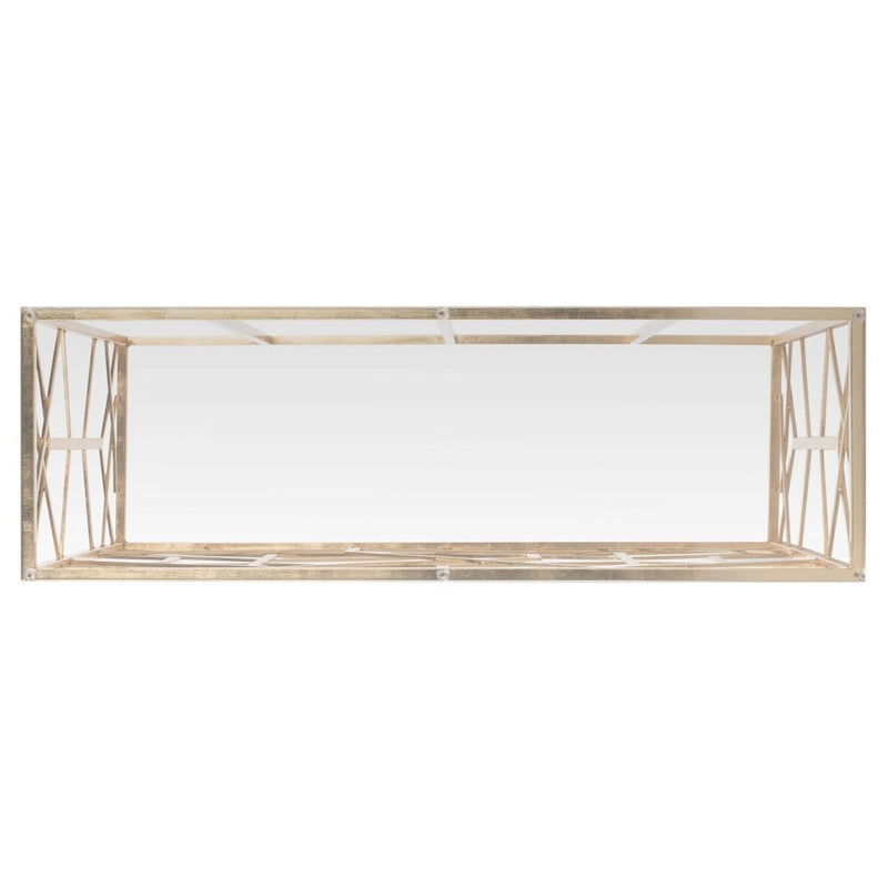 SAFAVIEH Couture Corrine Consolle con Foglia Oro - 47 L x 15,5 P x 30 H - 47Lx16Px30H