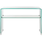 SAFAVIEH Hawa Tavolo Consolle Trasparente - 43.3 x 13.8 x 29.5 - 43Lx14Px30A