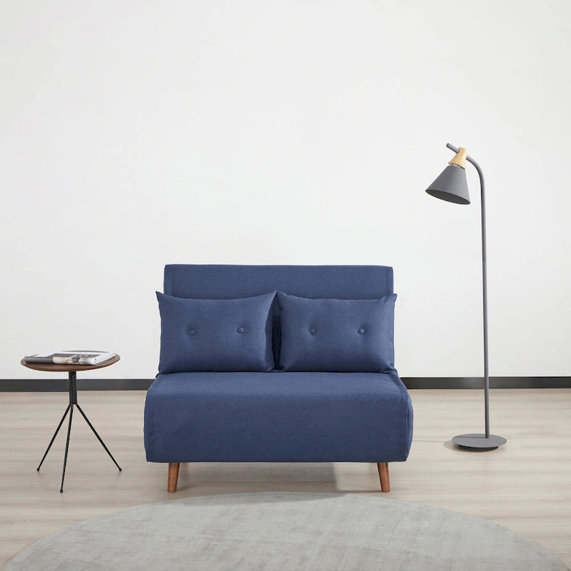Poltrona convertibile grigio scuro / beige / blu / giallo, singola