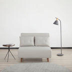 Poltrona convertibile grigio scuro / beige / blu / giallo, singola
