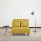 Poltrona convertibile grigio scuro / beige / blu / giallo, singola