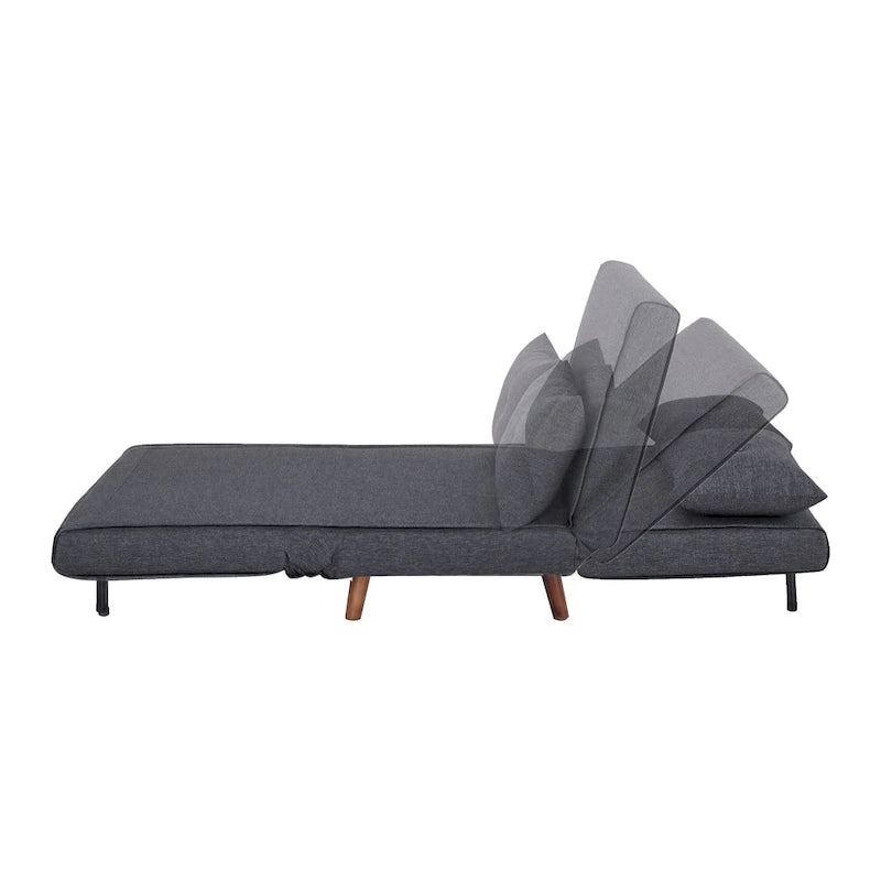 Poltrona convertibile grigio scuro / beige / blu / giallo, singola