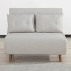 Poltrona convertibile grigio scuro / beige / blu / giallo, singola