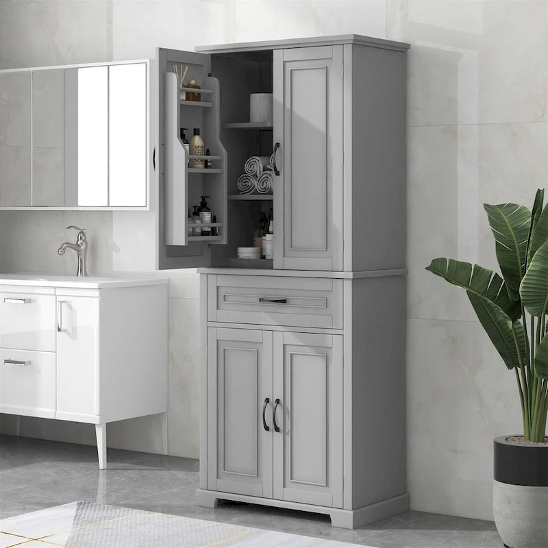 Mobiletto da bagno con ante e cassetto