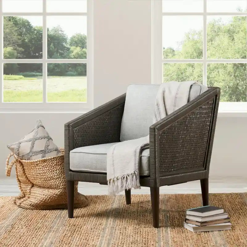 Sedia d'accento in vimini Kaitlin di Classic Home